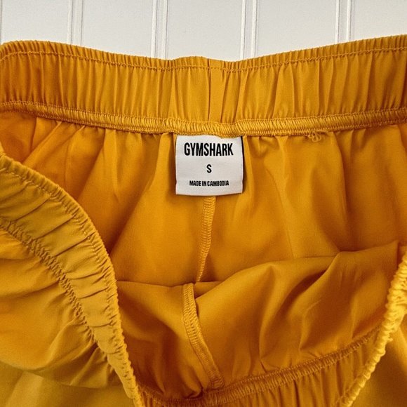 Gymshark Loose Fit Training Shorts (Size S) Marigold Yellow 2.5” Active Workout - Picture 5 of 6